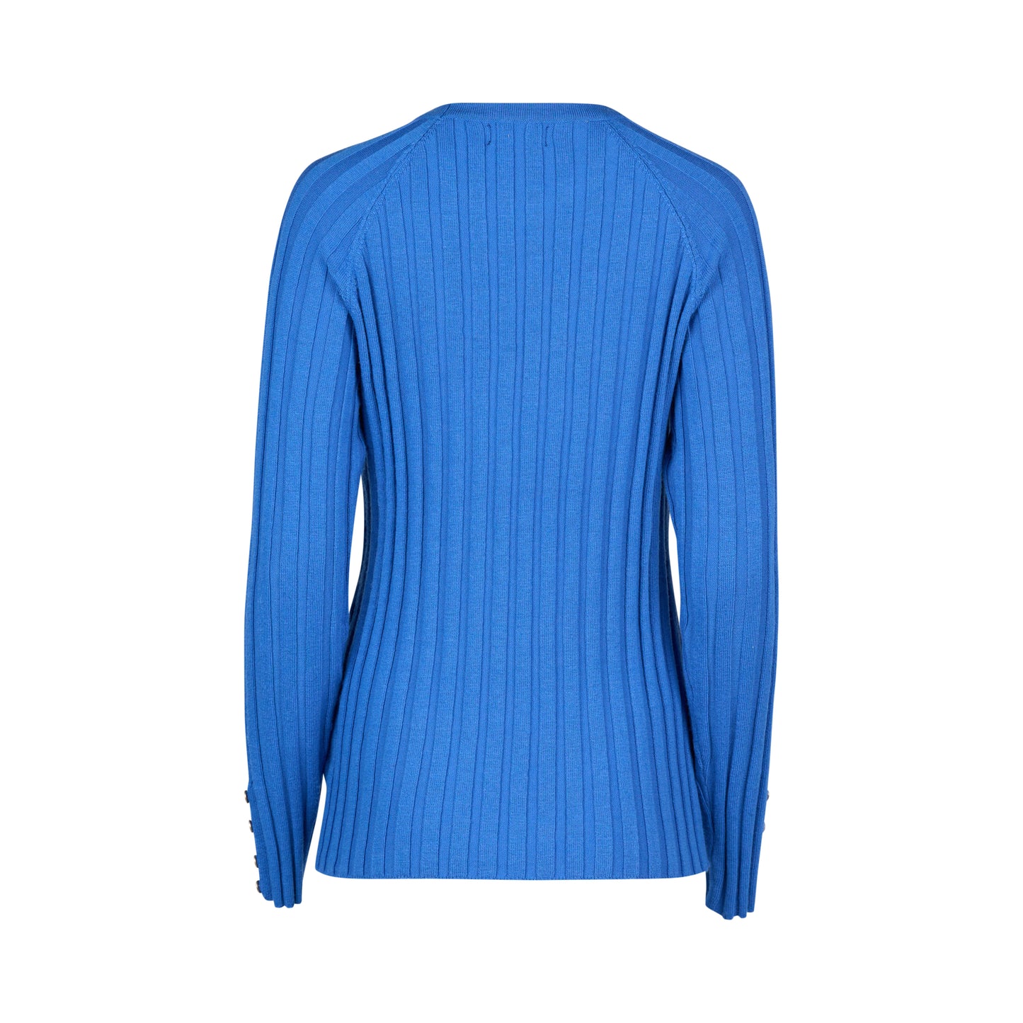 Electric Blue Ribbed Knit Jumper