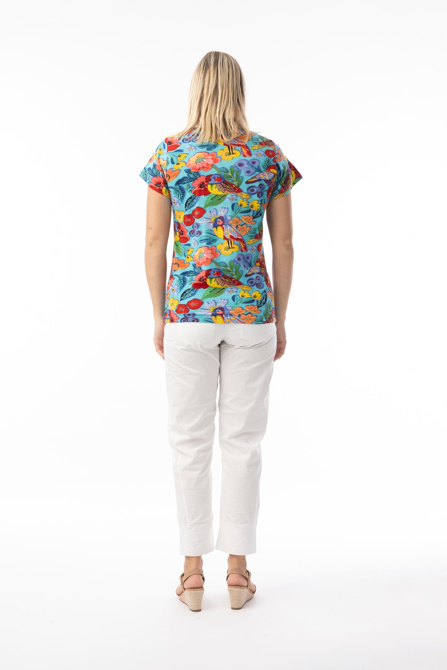 Birds V Neck T-Shirt