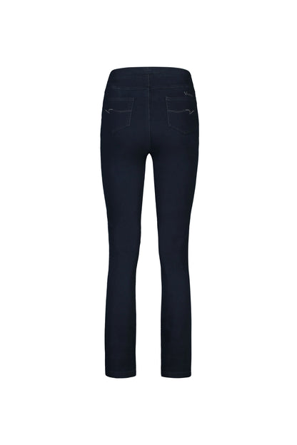 Slim Leg Full Length Indigo Denim Pull On