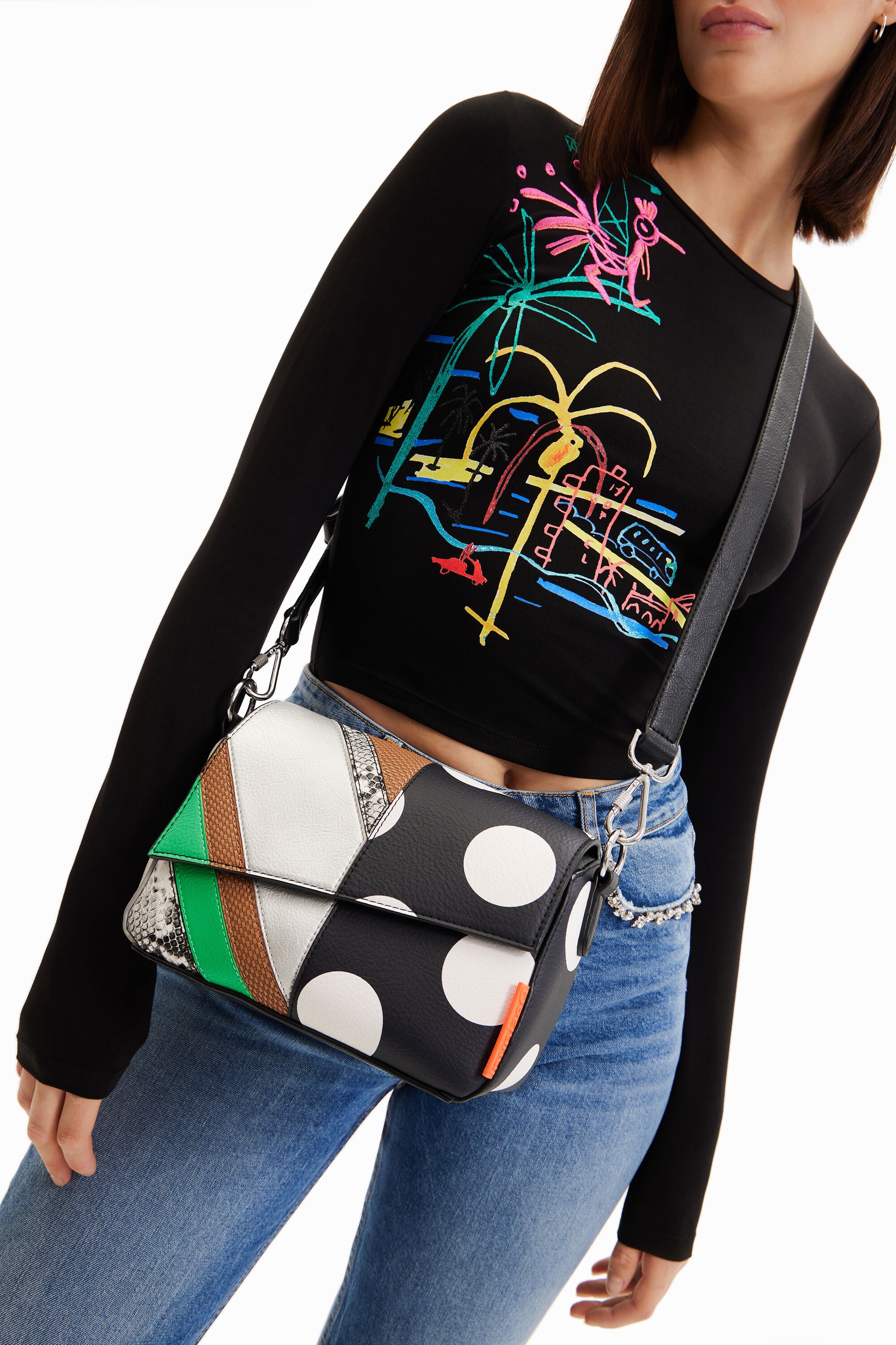 Desigual best sale patchwork bag