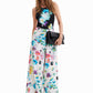 Blurry Flowers Maxi Trousers