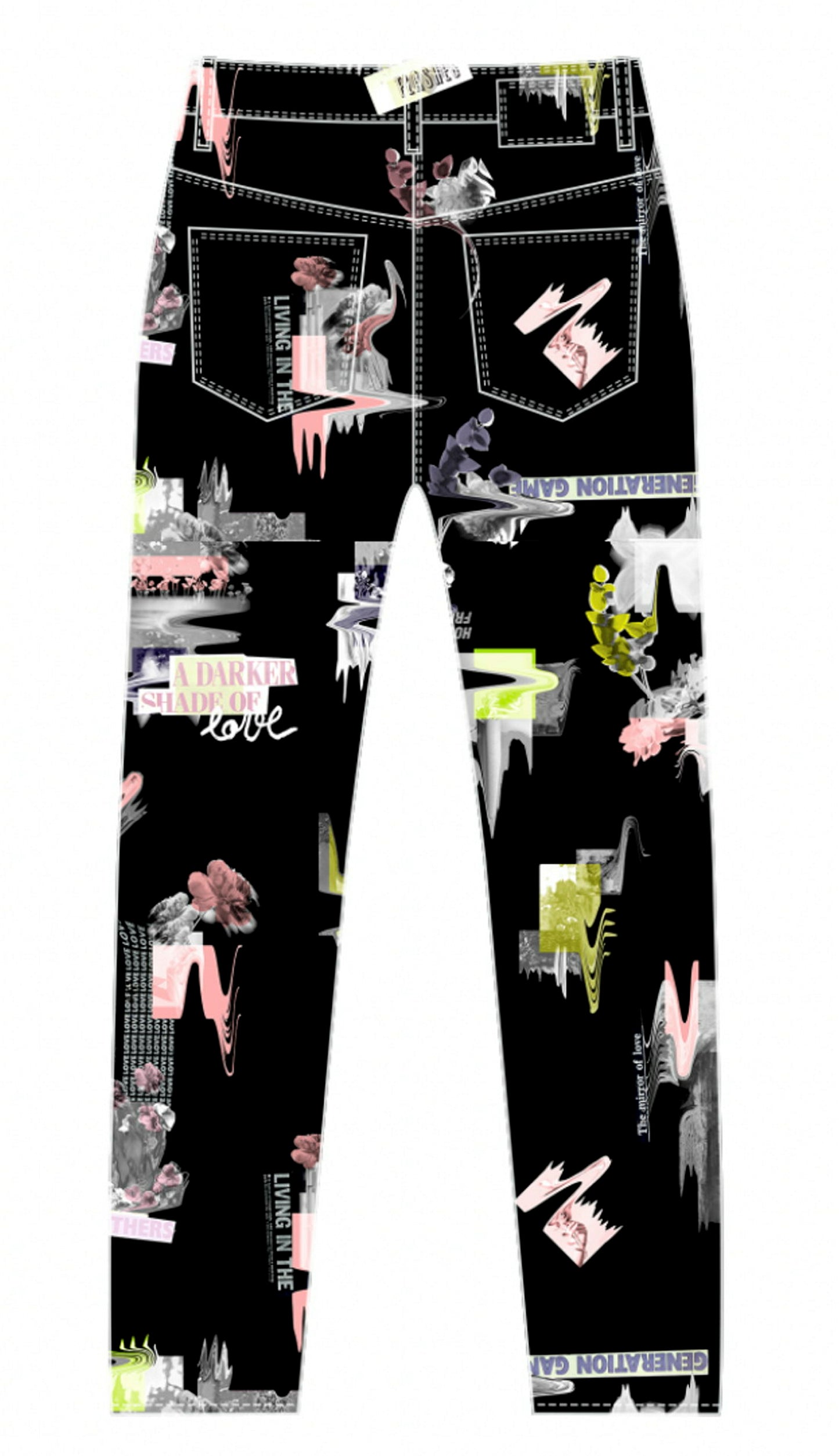 Straight Collage Trousers