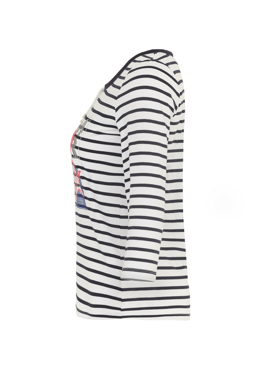 Navy Sailor Striped Top