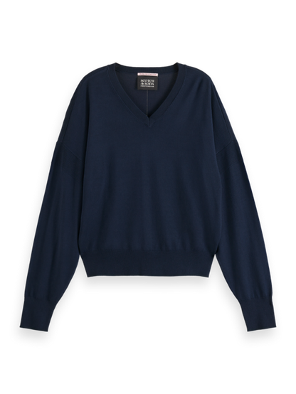 Core V-Neck Relaxed Pullover