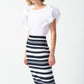 Jacquard Knit Midi Skirt