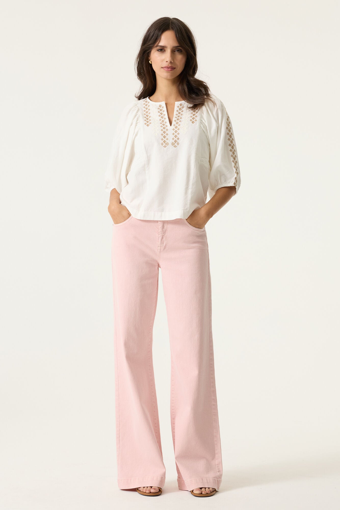 Celia 249 Wide Jean - Coral Blush