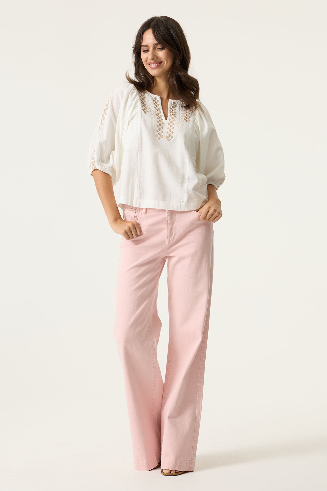 Celia 249 Wide Jean - Coral Blush