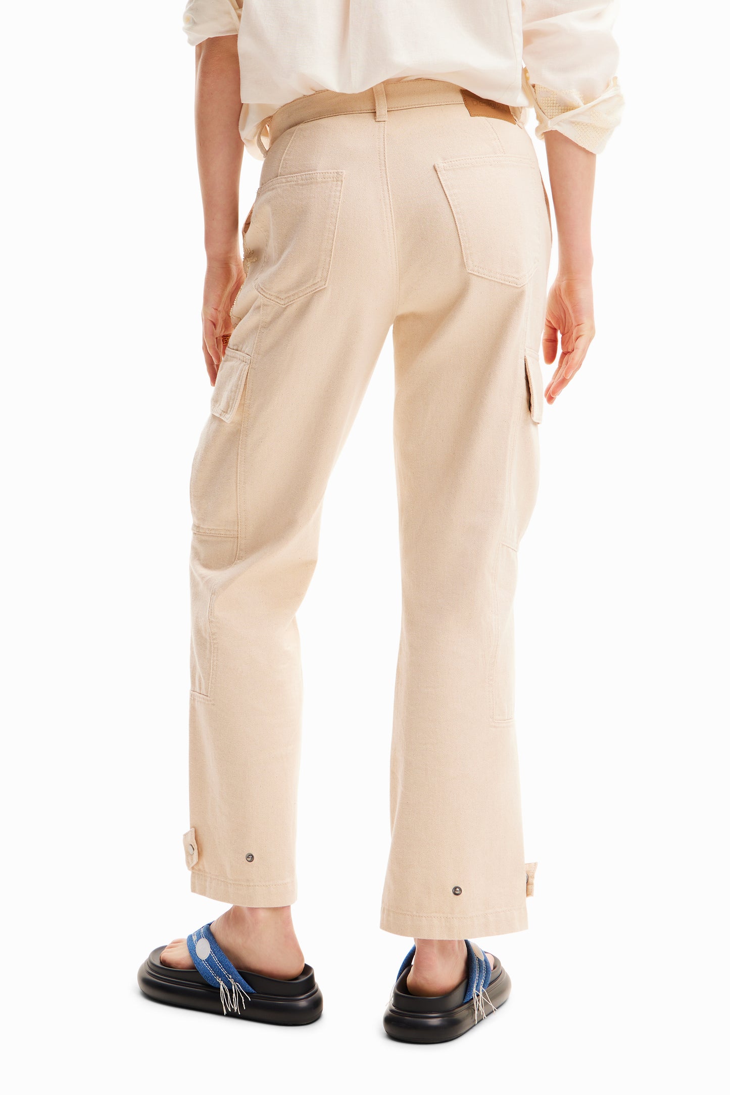 Embroidered Cargo Trousers