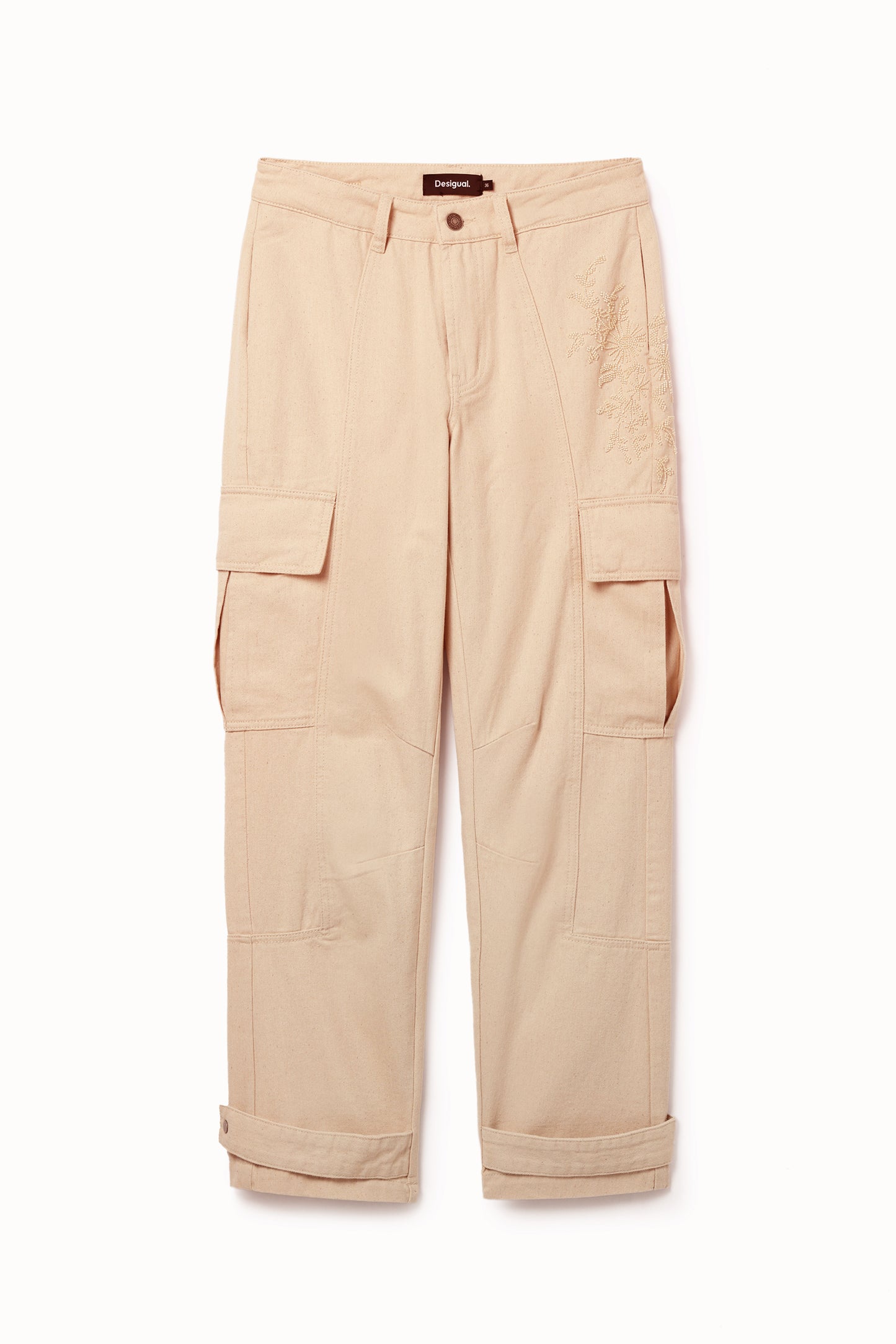 Embroidered Cargo Trousers