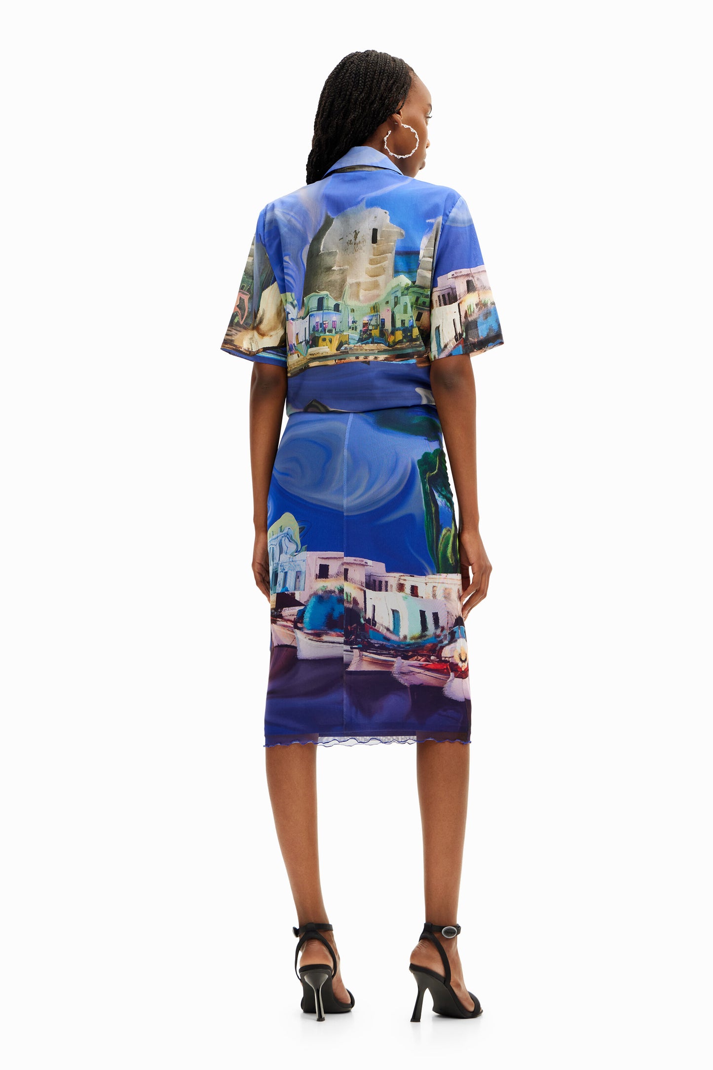 M. Christian Lacroix Landscape Skirt