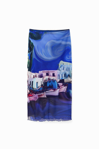 M. Christian Lacroix Landscape Skirt