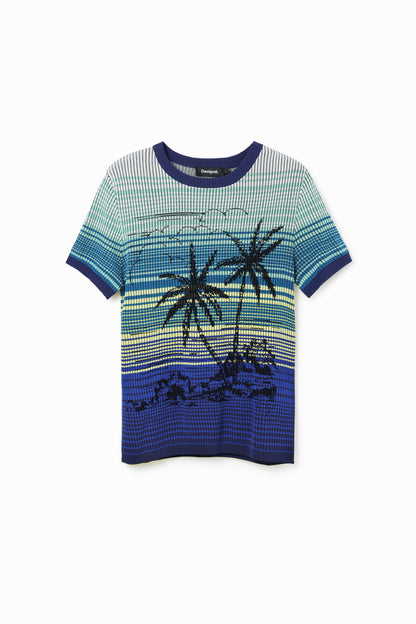 Knit Palm Tree T-Shirt