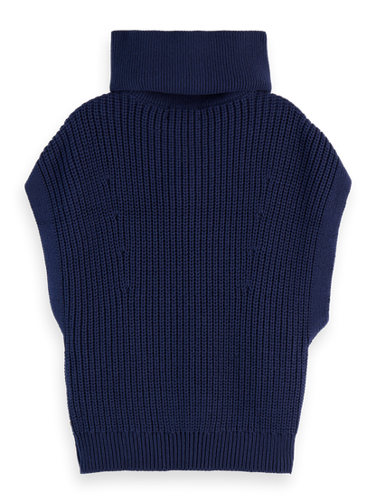 Lace Detail Half Zip Spencer
