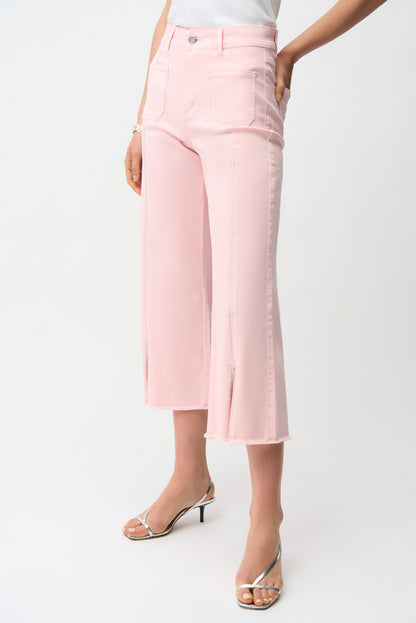 Claudia Culotte Jeans With Embellished Front Seam
