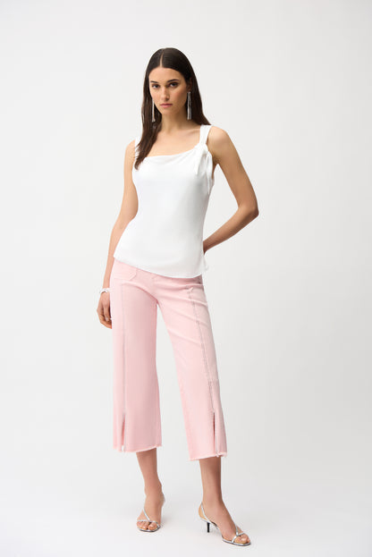 Claudia Culotte Jeans With Embellished Front Seam
