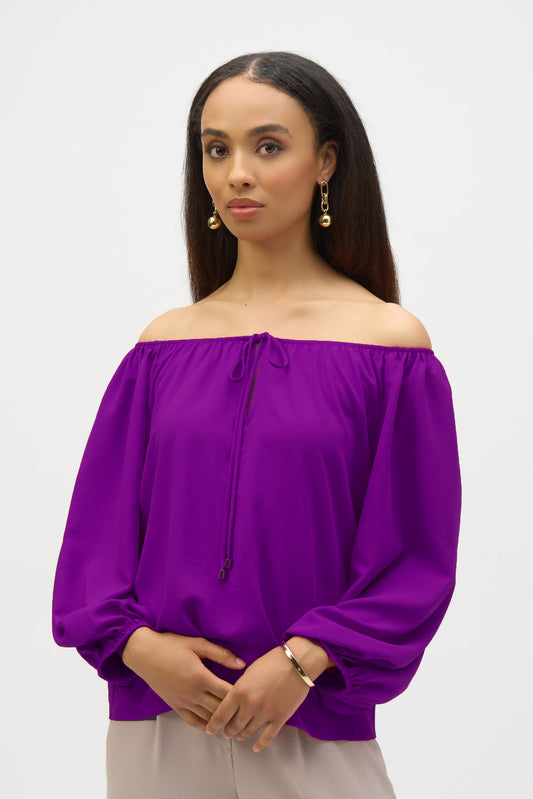 Woven Eggshell Flared Top