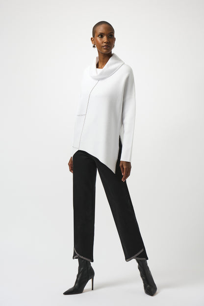 Sweater Knit Asymmetrical Pullover