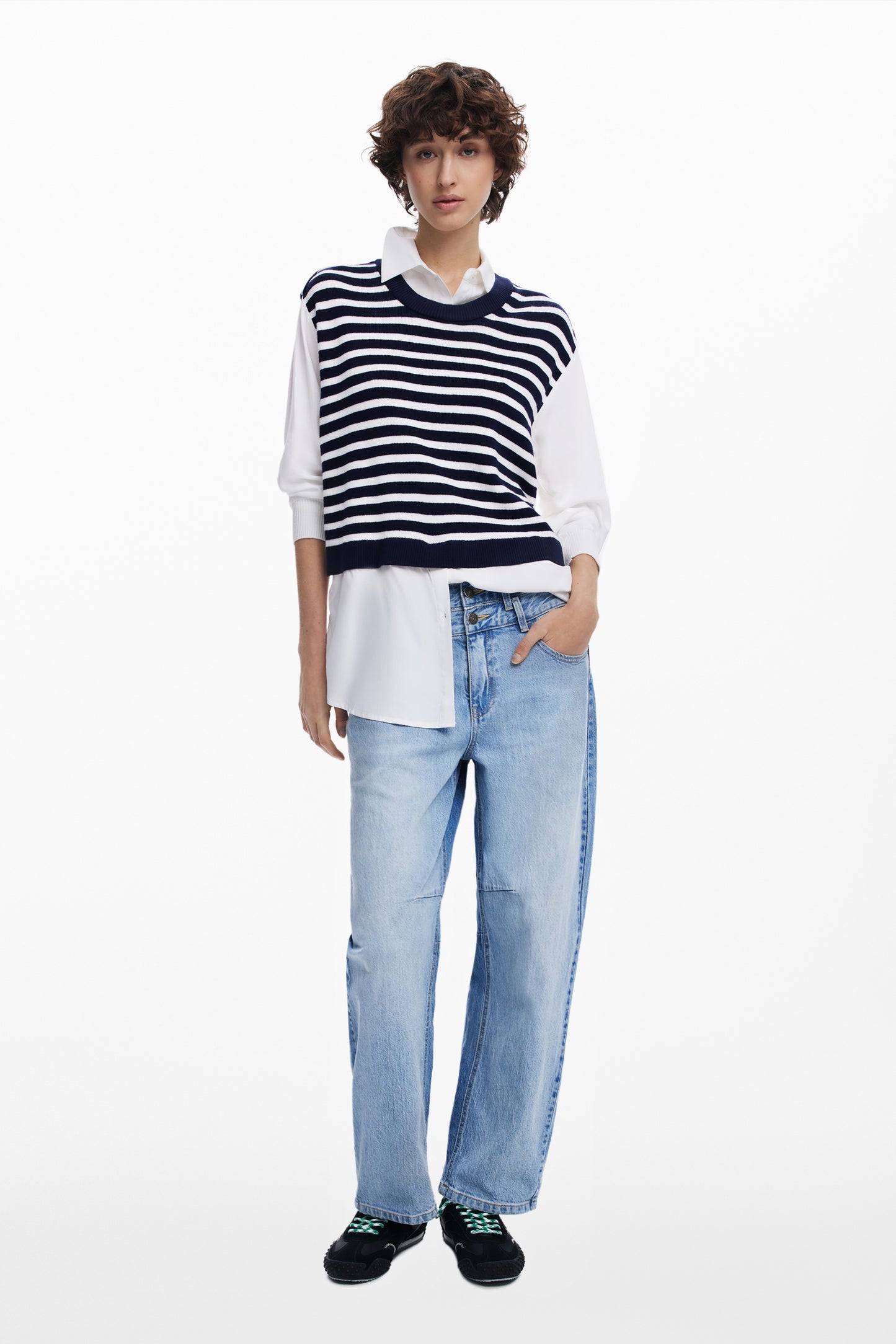 Vest-Effect Shirt
