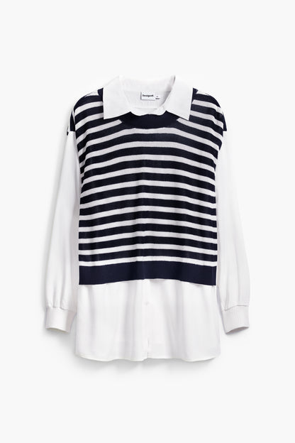 Vest-Effect Shirt