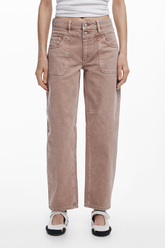 Balloon Jeans with Double Waist