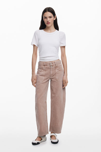 Balloon Jeans with Double Waist