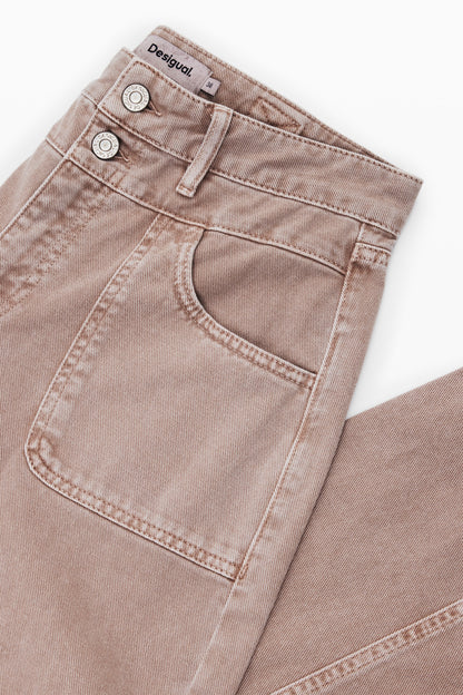 Balloon Jeans with Double Waist