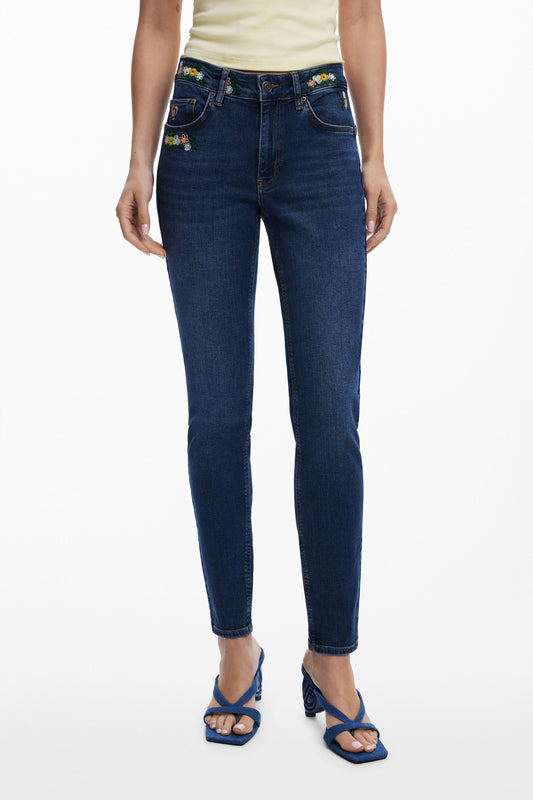 Floral Skinny Jeans