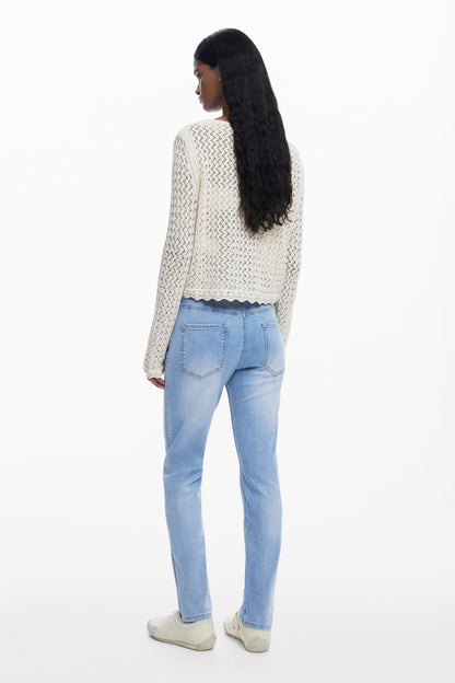 Slim Jeans with Patches