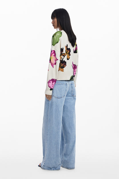 Floral Print Cardigan