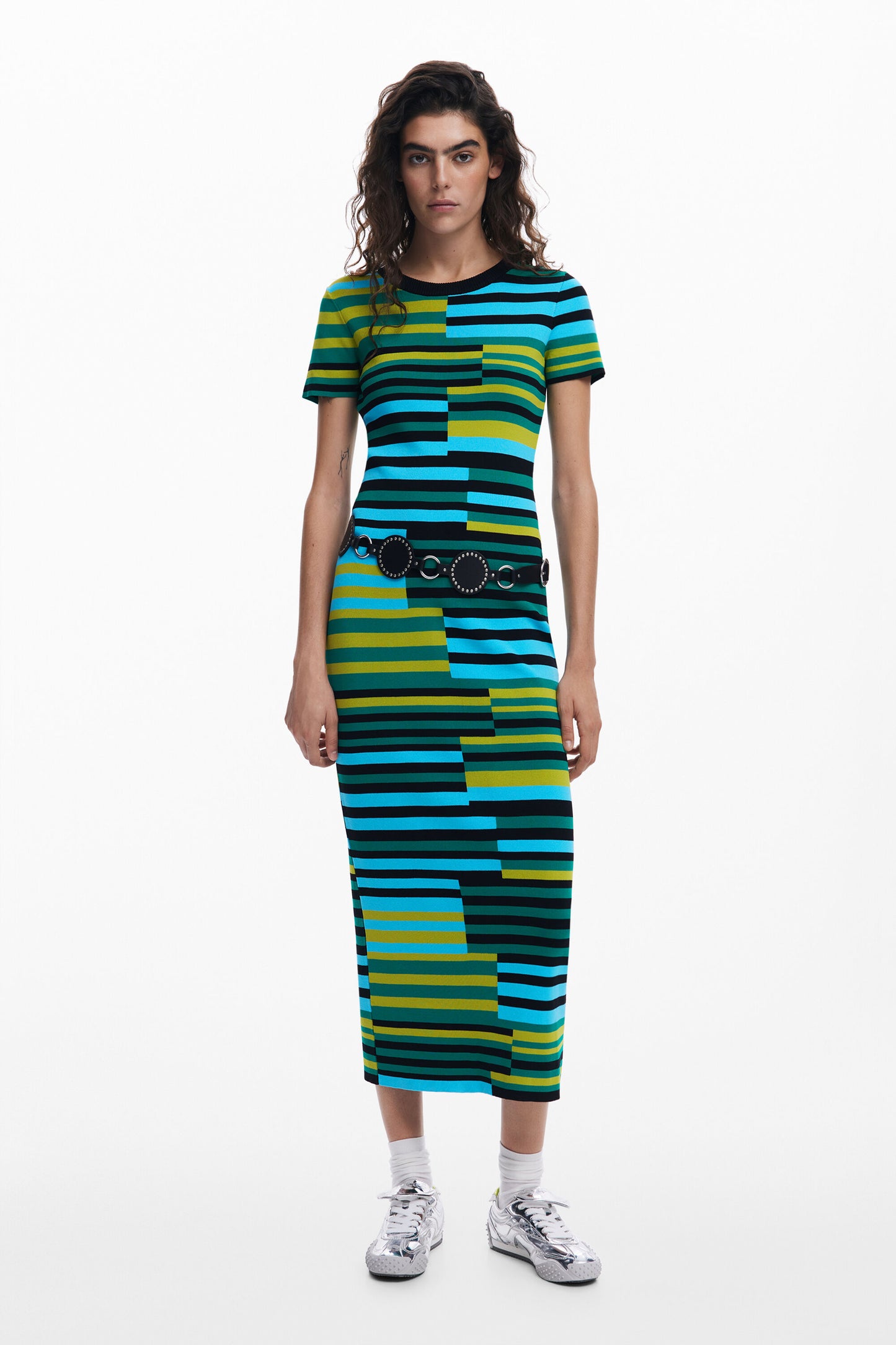 Stripped Long Dress