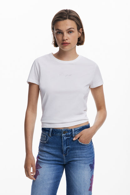 Embroidered Culotte Jean