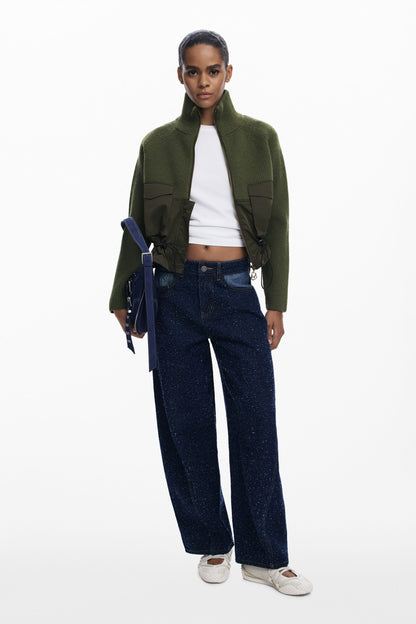 Zipper Sweater with Pockets