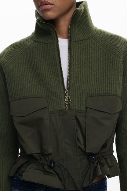 Zipper Sweater with Pockets