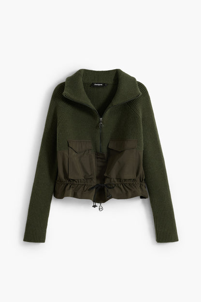 Zipper Sweater with Pockets