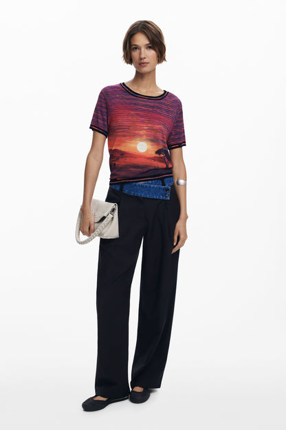 Sunset Knit T-Shirt