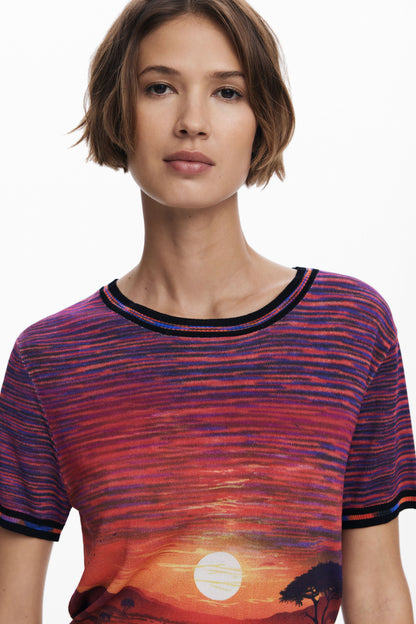 Sunset Knit T-Shirt
