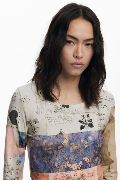 Collage Ruched Top