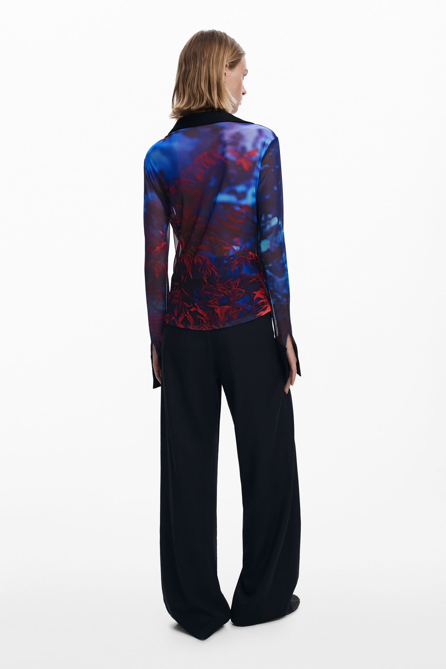 Button Chiffon Shirt