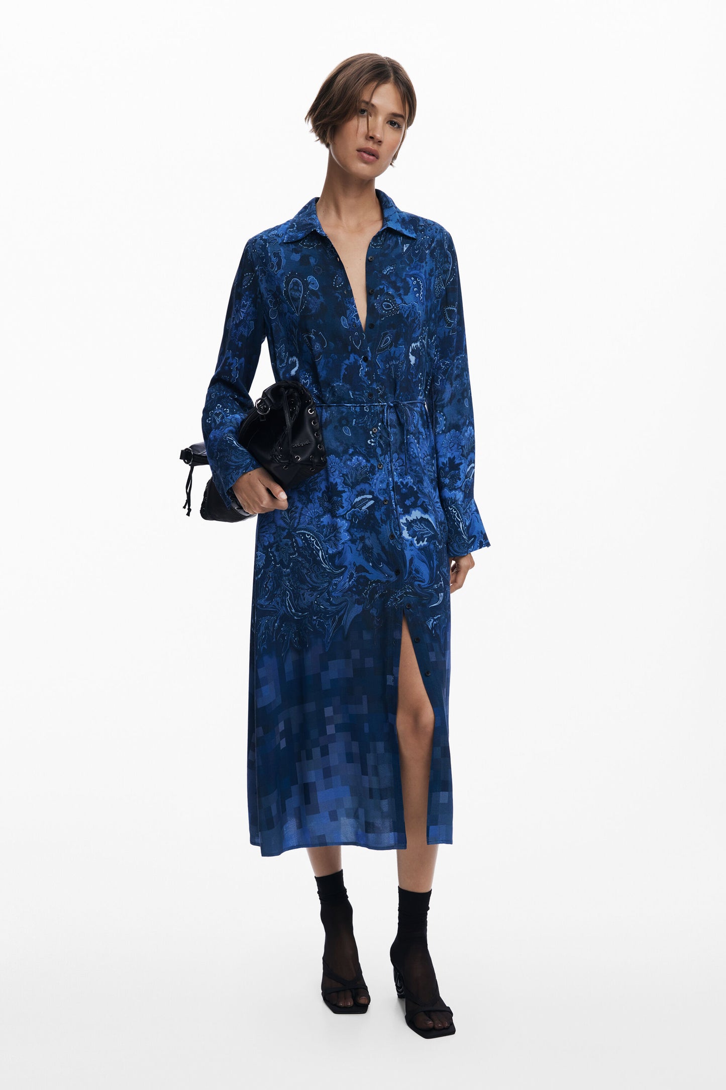 Paisley Shirt Dress