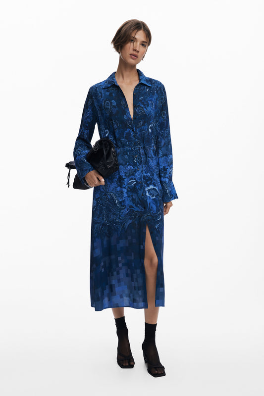 Paisley Shirt Dress