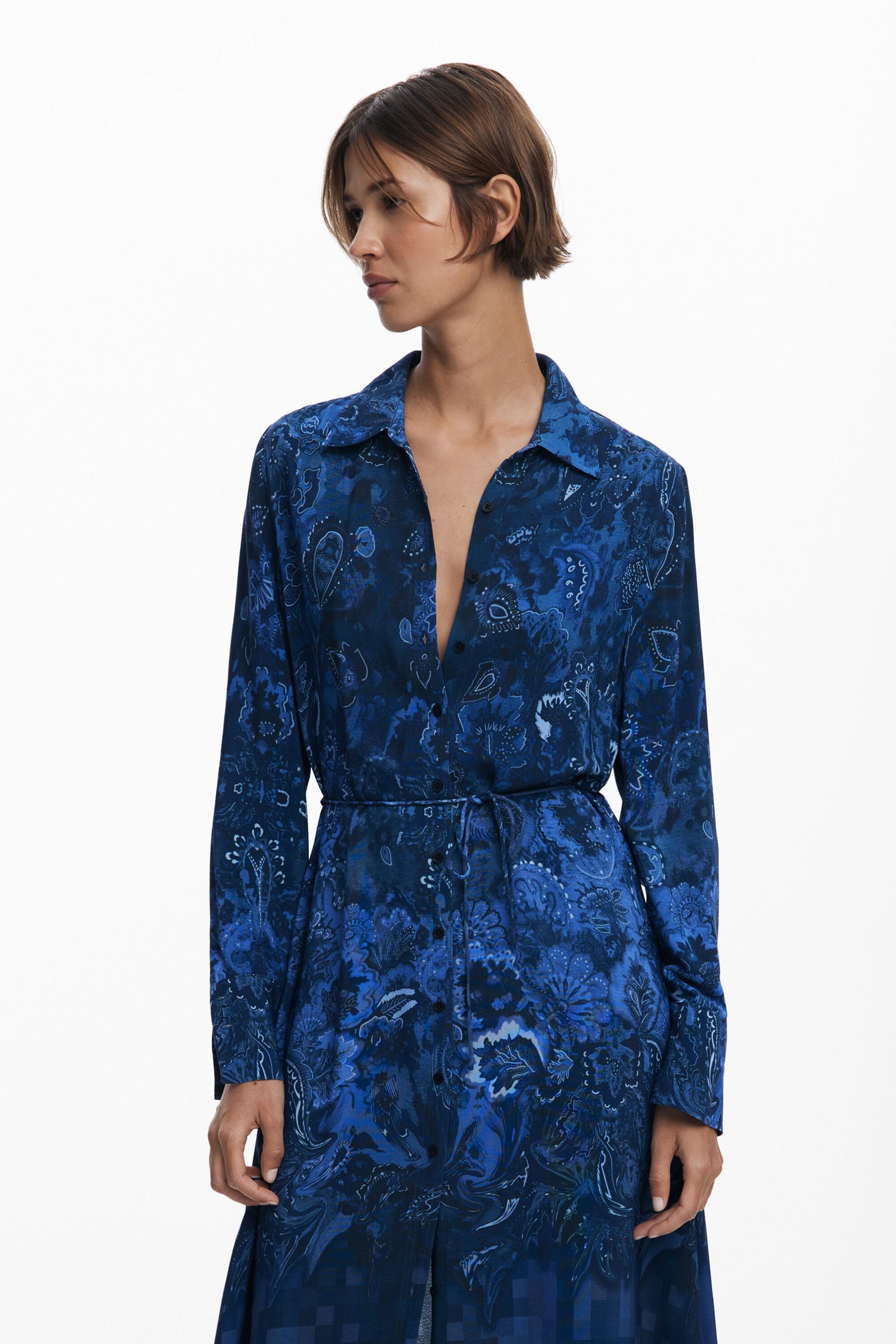 Paisley Shirt Dress