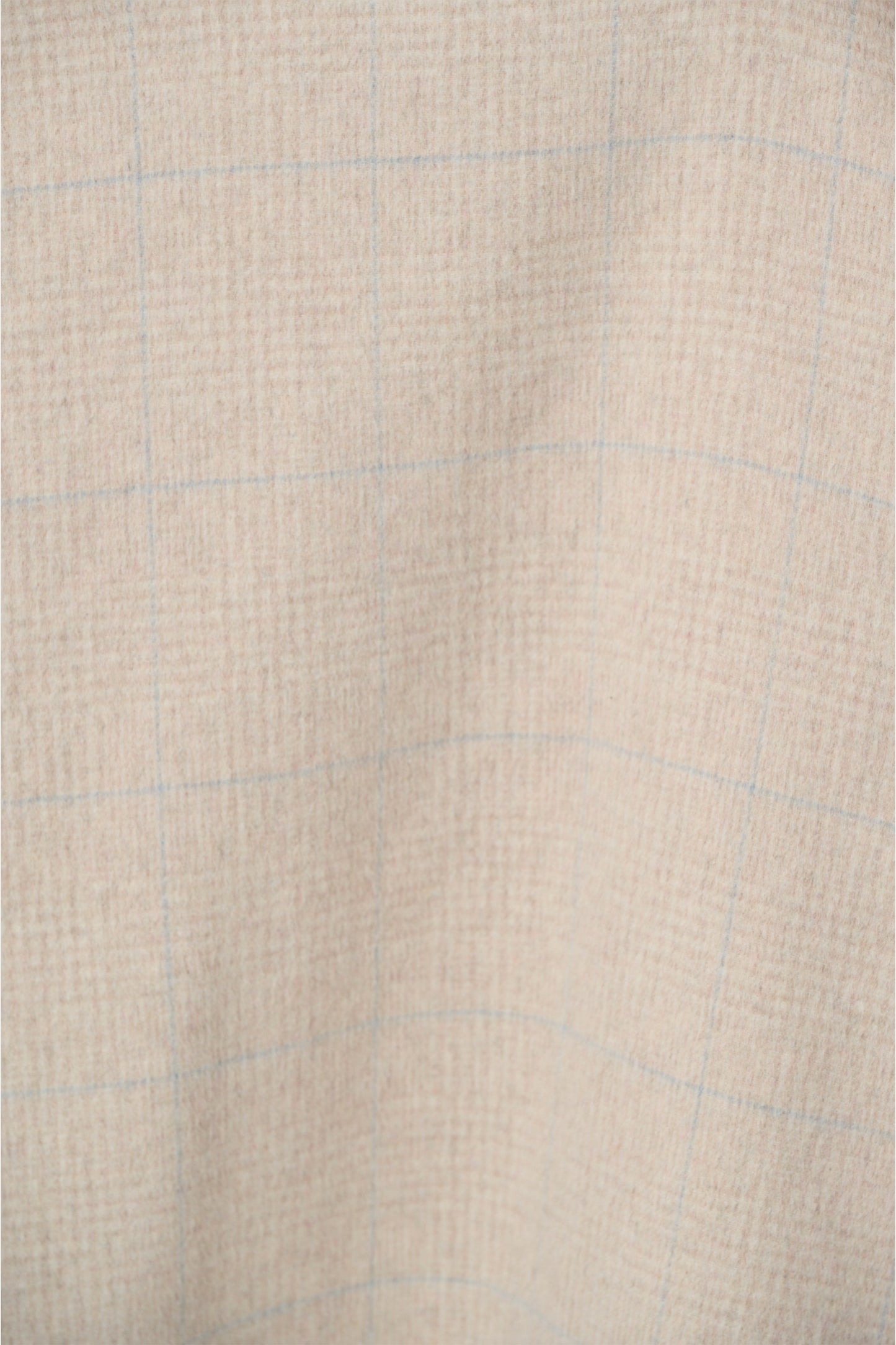 Wool Blend Plaid Reversible Boxy Coat