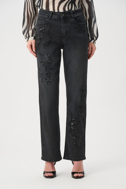 Classic Bootleg Embellished Jeans