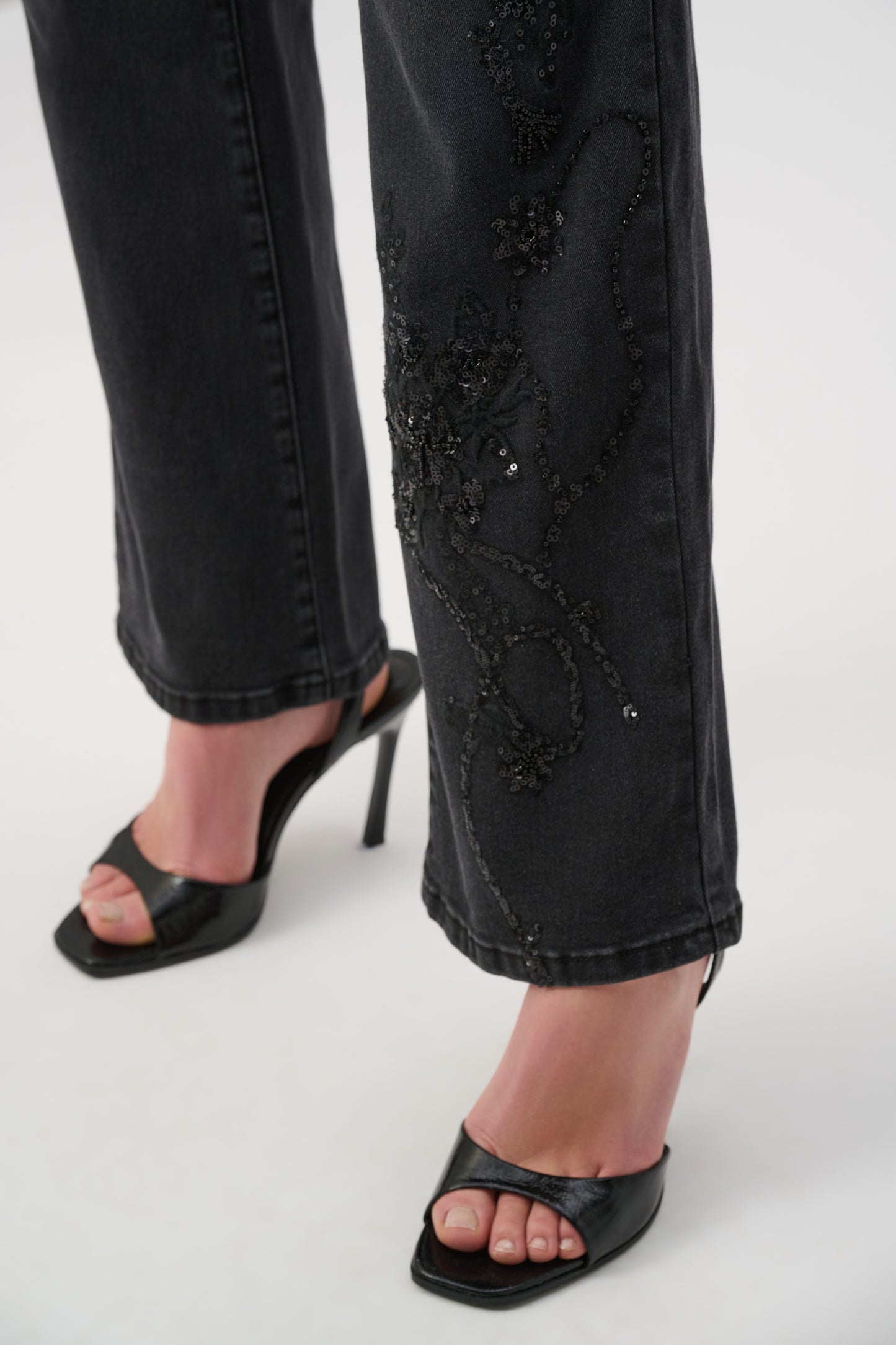 Classic Bootleg Embellished Jeans