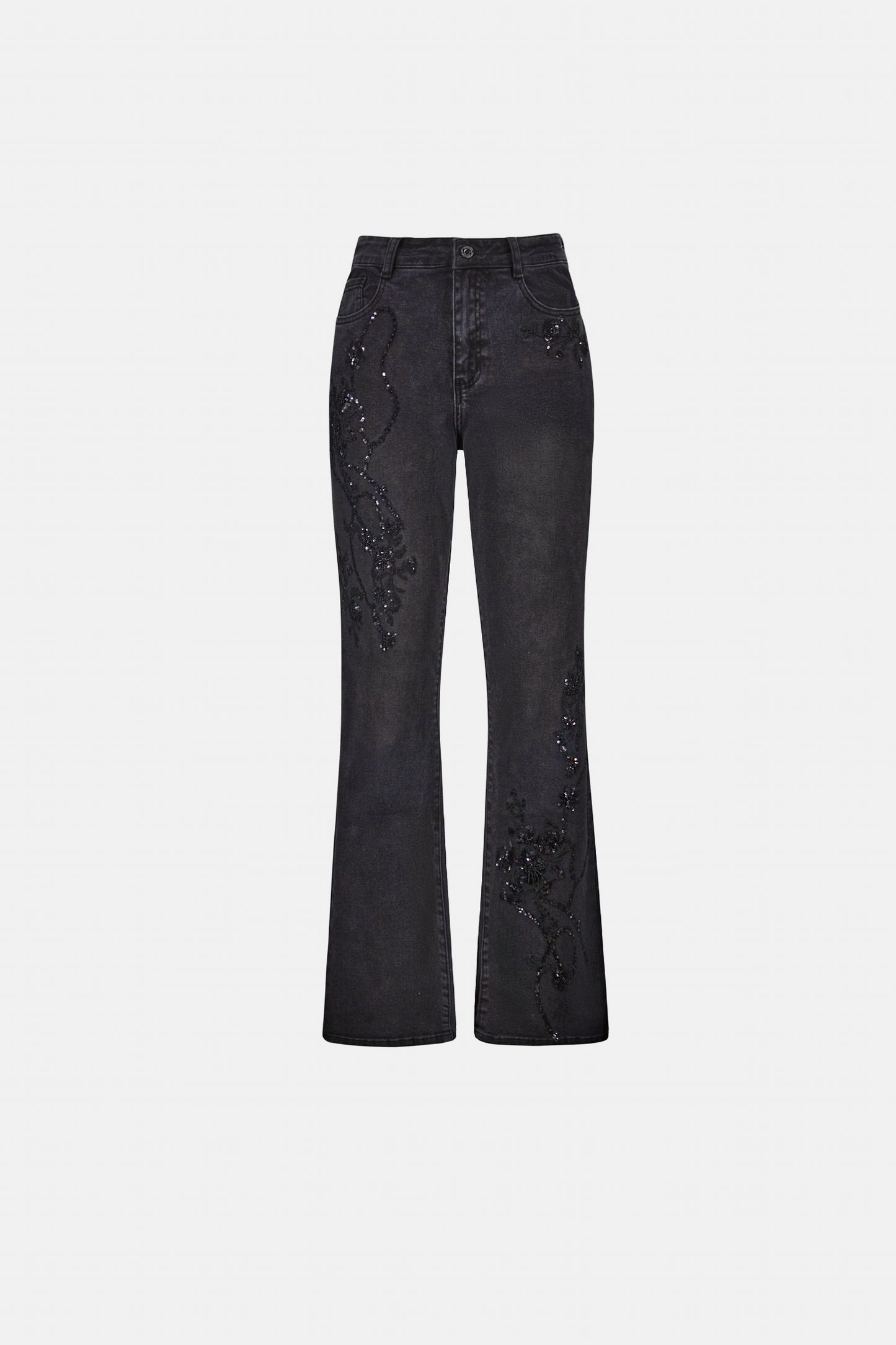 Classic Bootleg Embellished Jeans