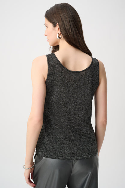 Rhinestone Open‑Stitch Cami
