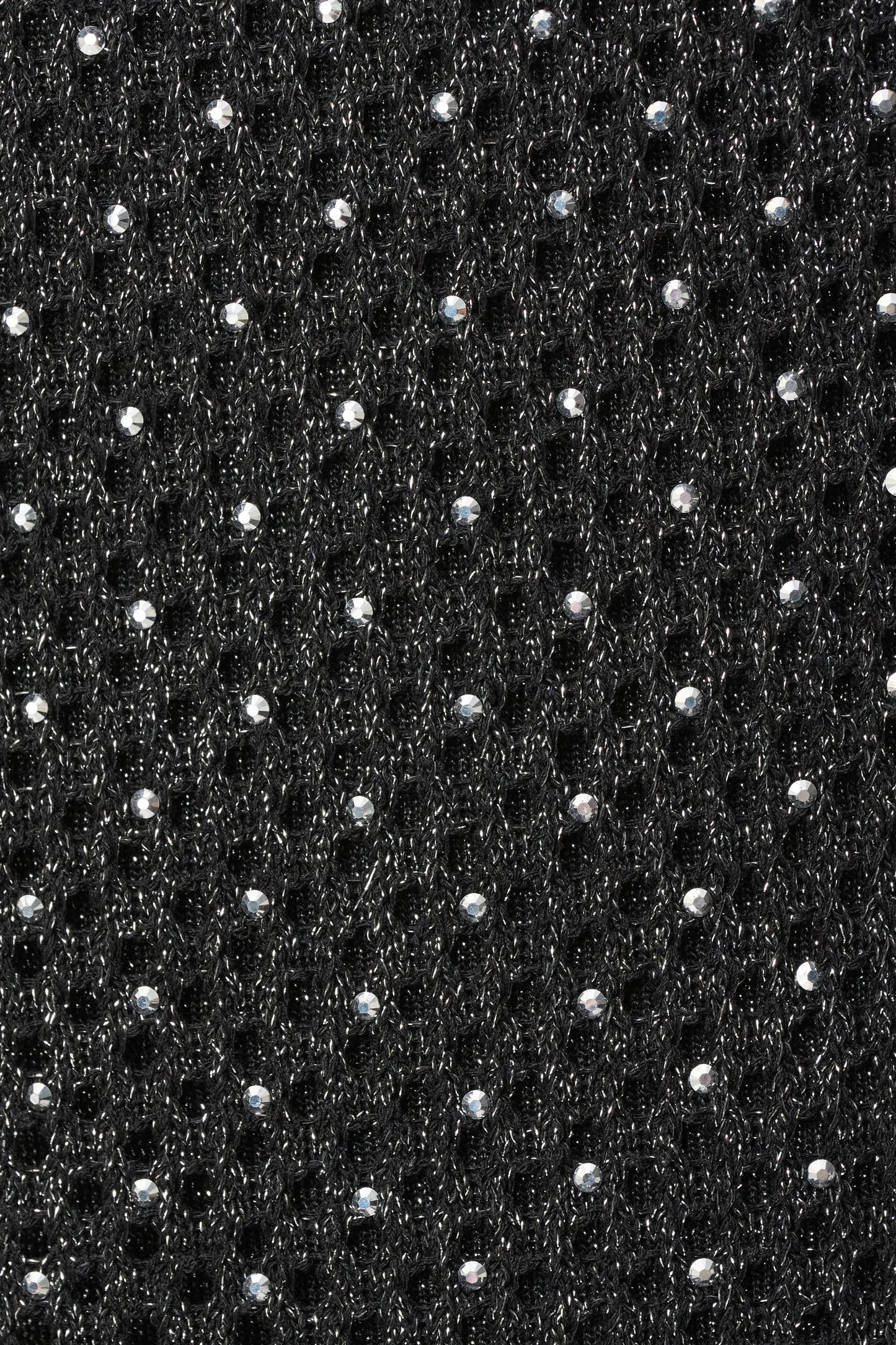 Rhinestone Open‑Stitch Cami