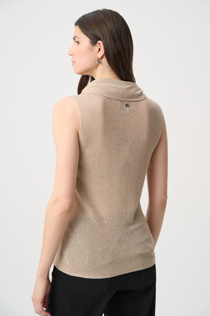 Rhinestone Cowl Neck Top