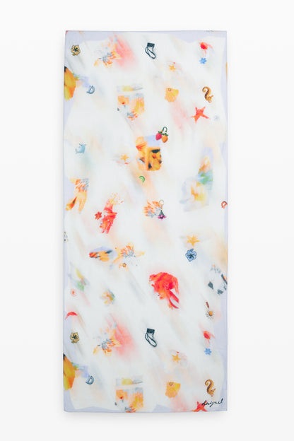 Rectangular Charms Scarf