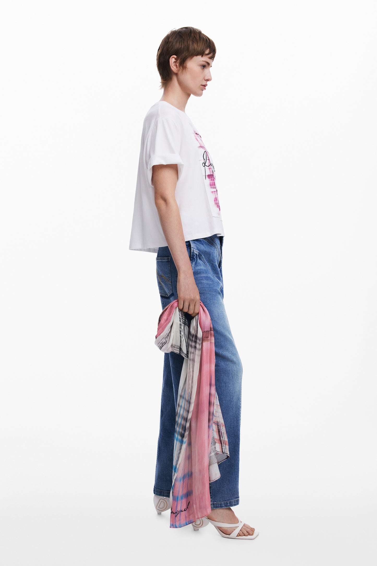 Rectangular Grunge Scarf